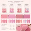 4 Color Blush Palette with Brusher Set for Cheeks(#02)