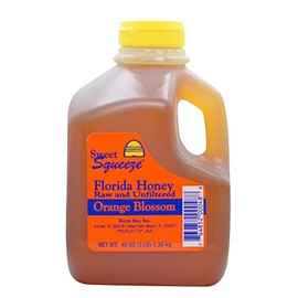 Buzzn Bee Raw Florida Honey - Unpasteurized and Unfiltered (Orange Blossom, 3 Pound)