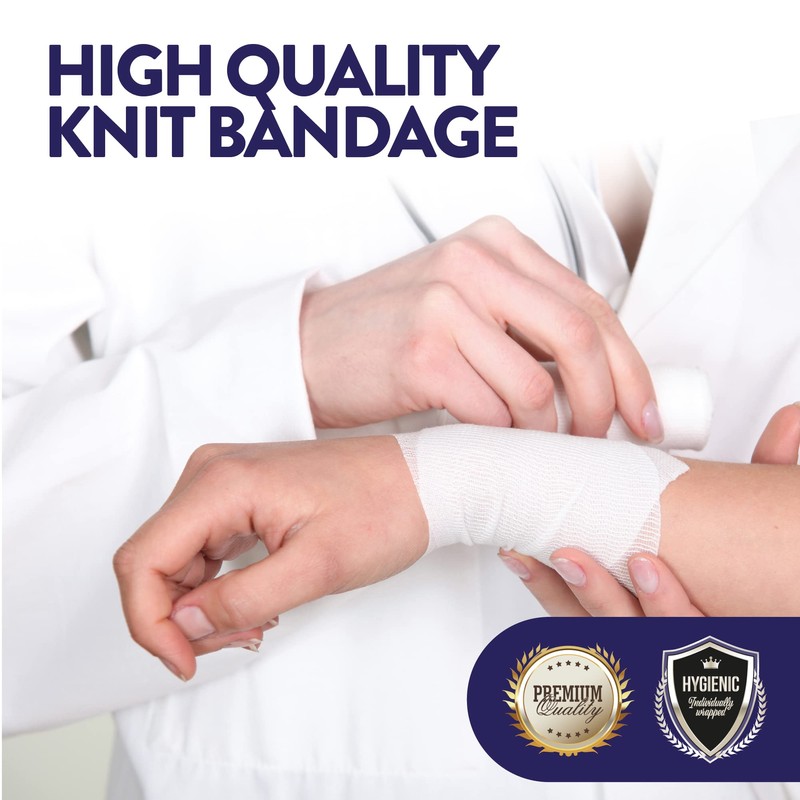 JFA Medical Conforming Bandage, Gauze Bandage Roll 7.5cm x 4m