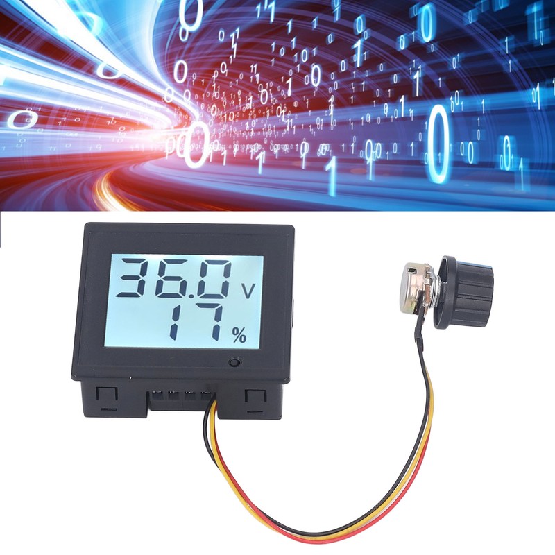DC Motor Speed Controller Governor with Start Switch LCD Brushed