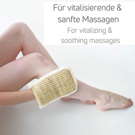 Sisal Massage Glove - Organic Quality - Deep Exfoliating Effect Thanks to Coarse Structure - Exfoliating all over the body. Made in Italy - Sarenius Premium Spa