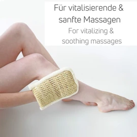 Sisal Massage Glove - Organic Quality - Deep Exfoliating Effect Thanks to Coarse Structure - Exfoliating all over the body. Made in Italy - Sarenius Premium Spa
