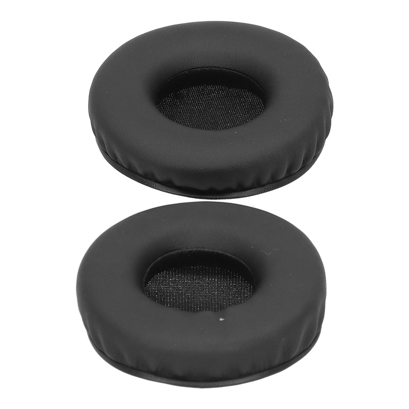 Headphone Ear Cover Cushion Sponge Earpad Artificial Leather Black Fit