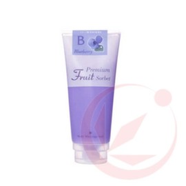 Premium Fruit Sorbet Body Massage Salt, Blueberry, 17.6 oz (500 g)