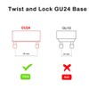 Makergroup GU24 LED Light Bulb 2700K-3000K Soft Warm White High