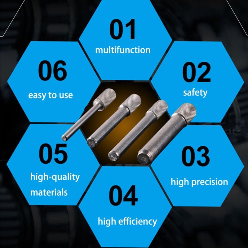 4 Pcs Engine Timing Tool Pin Set, Universal Engine Timing
