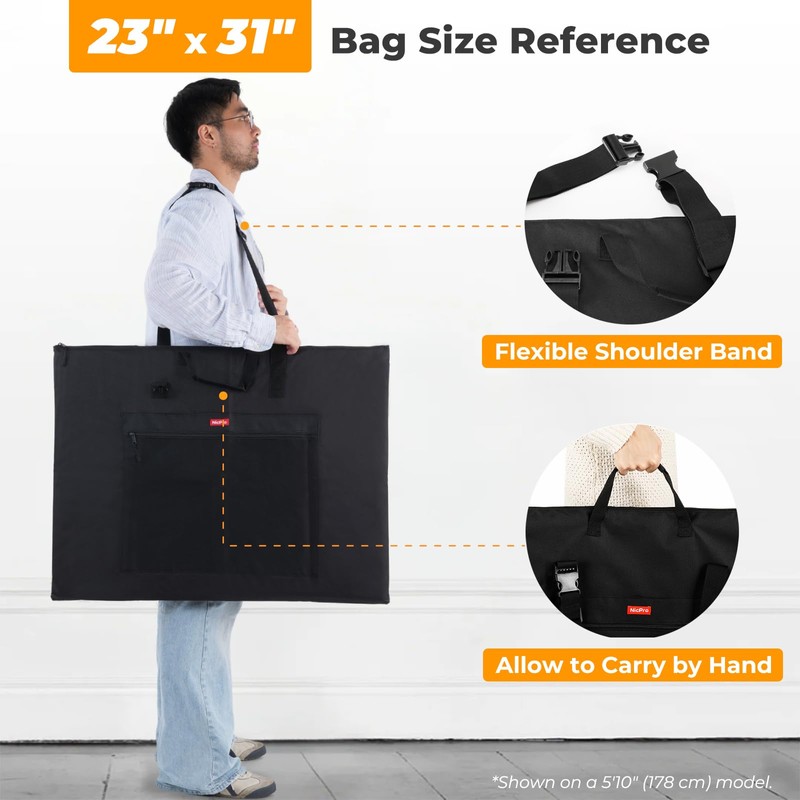 Nicpro Light Weight Art Portfolio Bag, 23 x 31 Inches