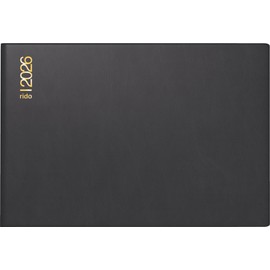 rido/idé Taschenkalender Mod. Septimus 2026 | A6 quer, Kunststoff, schwarz