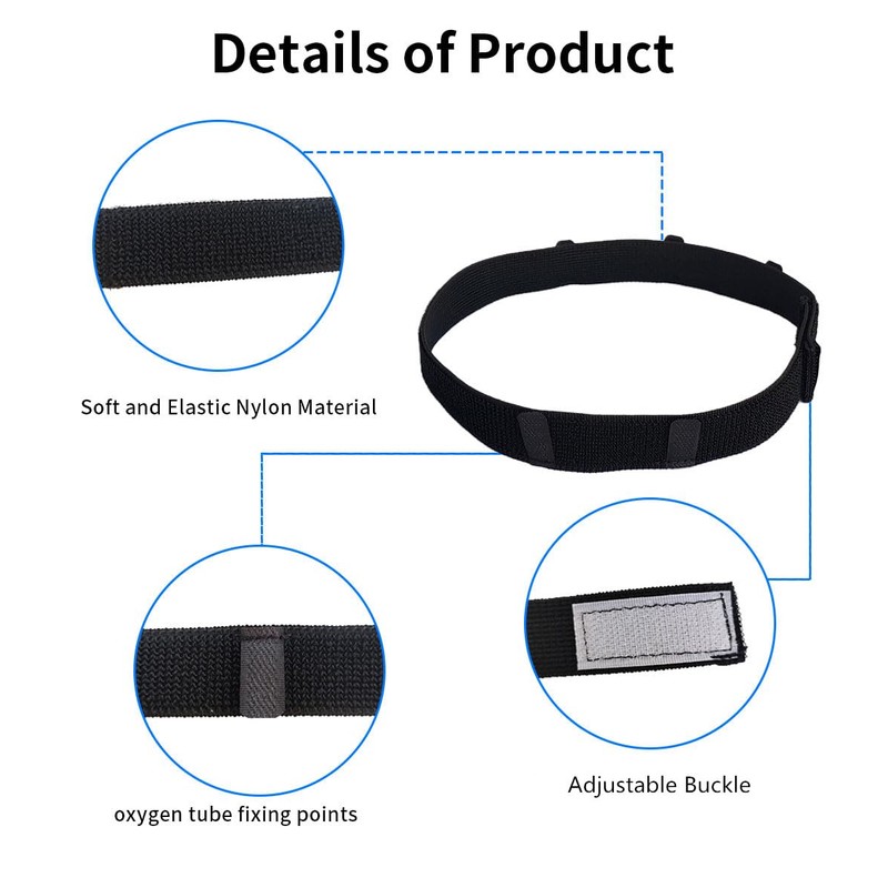 Comfortable Nasal Oxygen Cannula Ear Protector，Adjustable Oxygen Cannula Headband to