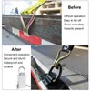 Heavy-Duty Trailer Stake Pocket D Rings with Anti-Loss Cord, Adjustable