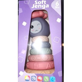 YUHUANG TOY FACTORY 8Pcs Baby Blocks Stack Rings Stacker Early Educational Teething & Squeezing Toys