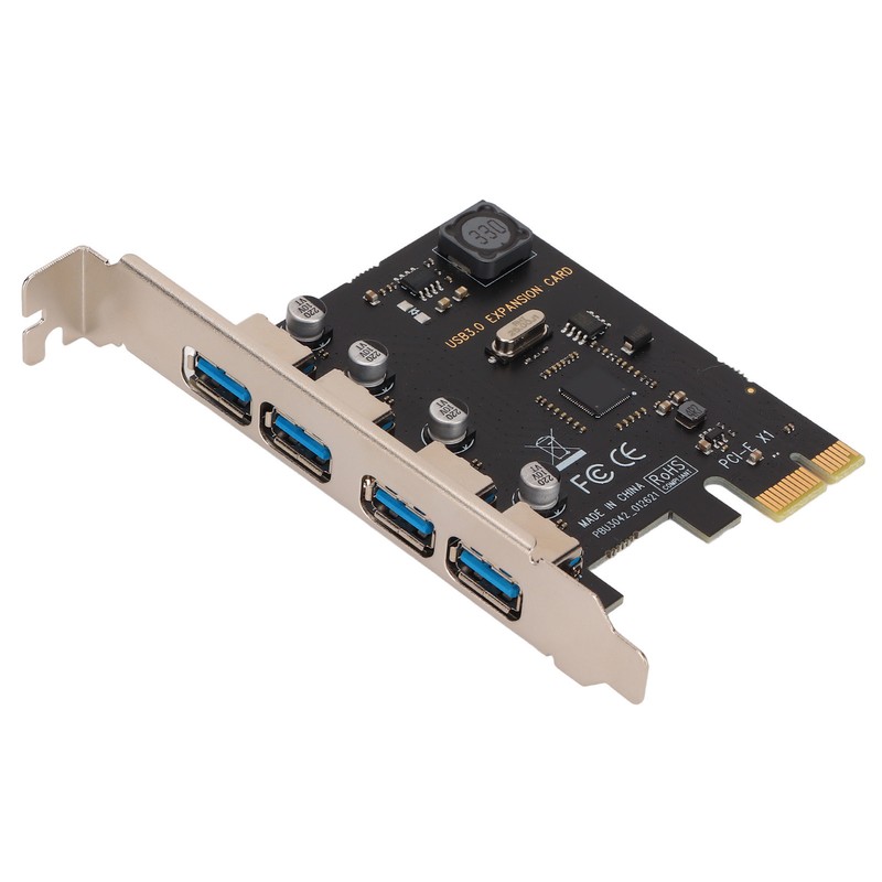 PCI E to USB 3.0 Expansion Card 4 Ports 5Gbps