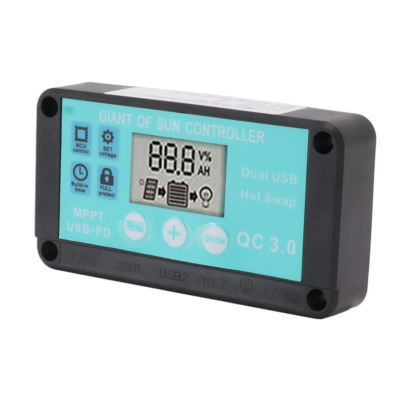 Solar Charge Controller Dual USB Output Fast Charging Solar Panel