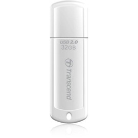 Transcend USBメモリ 32GB USB 2.0 キャップ式 ホワイト (無期限保証) TS32GJF370
