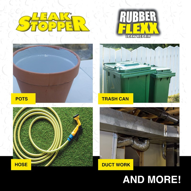 Leak Stopper Rubber Flexx – 18oz Waterproof Repair & Sealant