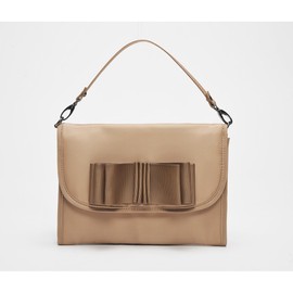 ha-besutohiruzu Adult Ribbon Is Cute Mother Flip Case Multi Case zyabara Type biege