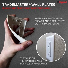 Legrand - Pass & Seymour TP826 Pass & Seymour Tp826-La ALM 1Dup/1Decora Wall Plate, 2-Gang, Brown