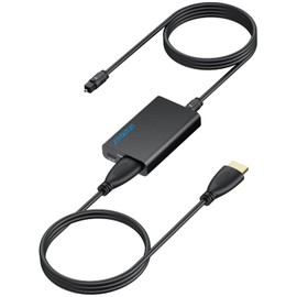 AUTOUTLET HDMI eARC/ARC Audio Extractor, 192kHz DAC Converter eARC/ARC to Optical Audio Adapter, eARC/ARC to SPDIF Converter with 1M HDMI/Optical Cable for HDTV Soundbar Home Cinema System etc