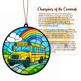 Bus Driver Appreciation Gifts for Men, Women with envelopes - School Bus Driver Gifts, Bus Driver Christmas Gifts, Back to college/school, first day/end of the school year gifts for students (Bus Driver 4)