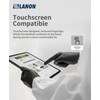 LANON 6-mil Black Nitrile Disposable Gloves, Food-Safe, Powder-Free, Heavy-Duty, Textured