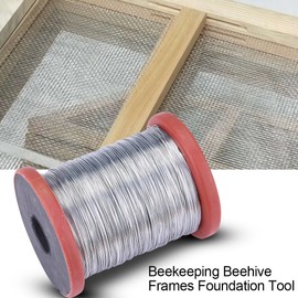 Beekeeping Wire 1 Roll 500 g Stainless Steel/Iron Wire Fix Beehive Frame Tool Bee Hive Frame Foundation Wire Bee Keeping Tool(#1)