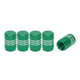 A ABSOPRO Tire Valve Stem Caps 16MM Car Wheel Valve Cap Copper Green for Car Bike Motorcycle Truck Anti Crash Tyre Valve Stem Cover Valve Dust Cap Tire Valve Cap 5 Pcs