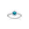 THOMAS SABO TR2344-405-17 Women's Ring Turquoise Stone with White Stones