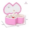 Importeek 5pz Caja Musical Cuerda Decora Adorno Bailarina Giratoria