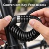 Mini Combination Cable Lock for Bike Helmets – Portable Steel