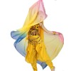ZLTdream Women's Belly Dance Gradual Colorful Chiffon Scarf Veil 2.2