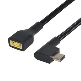 ChenYang CY - Cable de entrada rectangular de 11.04.5 mm a conector de alimentación de 3 pines, compatible con laptop Blade Pro 17 y Blade 15, compatible con adaptador de carga de 230 W/160 W
