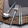 Bloom at Home Macaron Cutlery 3-Piece Set (Blue) 1 Person