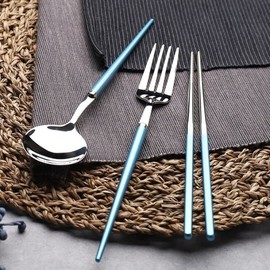 Bloom at Home Macaron Cutlery 3-Piece Set (Blue) 1 Person / 블룸엣홈 마카롱 커트러리 3종 (블루) 1인