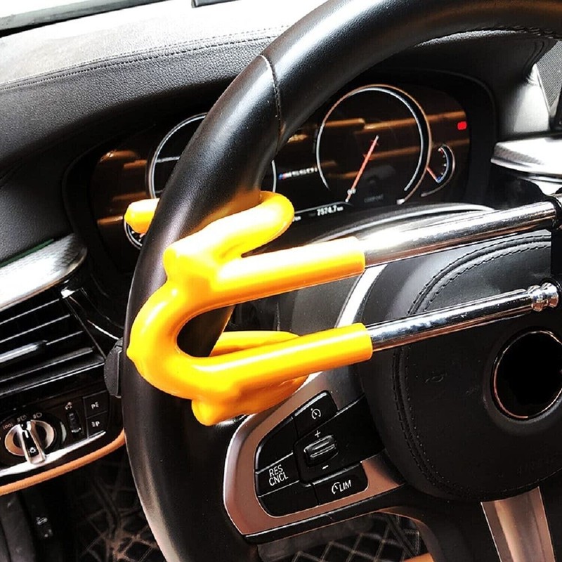RJM RACING ⭐️⭐️⭐️⭐️⭐️ Twin Hooks Steering Wheel Lock AUTO Anti-Theft