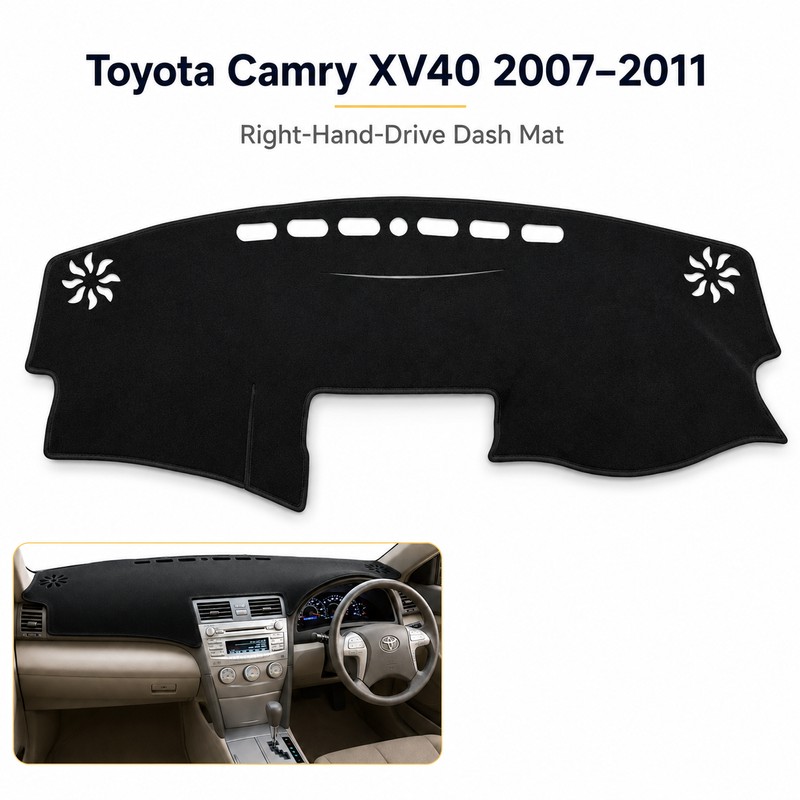 Dashboard Cover Mat for Toyota Camry 2007–2011 – Anti-Glare Dash
