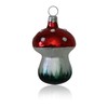 Lauschaer Glas Fliegenpilz klein 3 Stück Christbaumschmuck Weihnachtsbaumschmuck mundgeblasen,handdekoriert Original