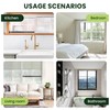 Gadgetzan 4 Pack Window Security Bars Adjustable 11"-18",Portable Short Sliding