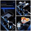 Multifunctional Cup Holder Expander with Detachable Tray Table Adjustable Base