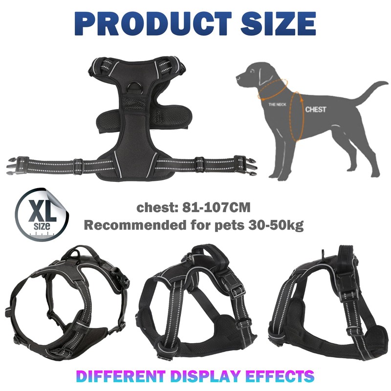 JSTHHTT Dog Harness Large Dog No Pull Pet Harness with