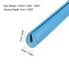 uxcell Edge Trim U Seal Blue Rubber Plastic U Channel