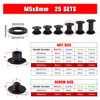 YIXISI 25 Set M5x8mm Chicago Binding Screws Kit, Book Binding
