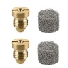 2 Pieces 1.1 mm Foam Cannon Orifice Nozzle and 2
