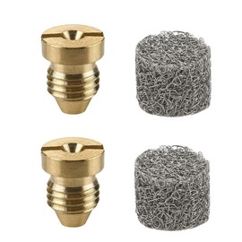 2 Pieces 1.1 mm Foam Cannon Orifice Nozzle and 2 Pieces Foam Maker, Universal Thread Tips for Snow Foam Lance
