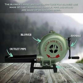 Simond Store Hand Crank Blacksmith Forge Blower Manual Fan