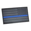 Blue Line America USA Flag PVC Patch (Right Shoulder, Reversed,