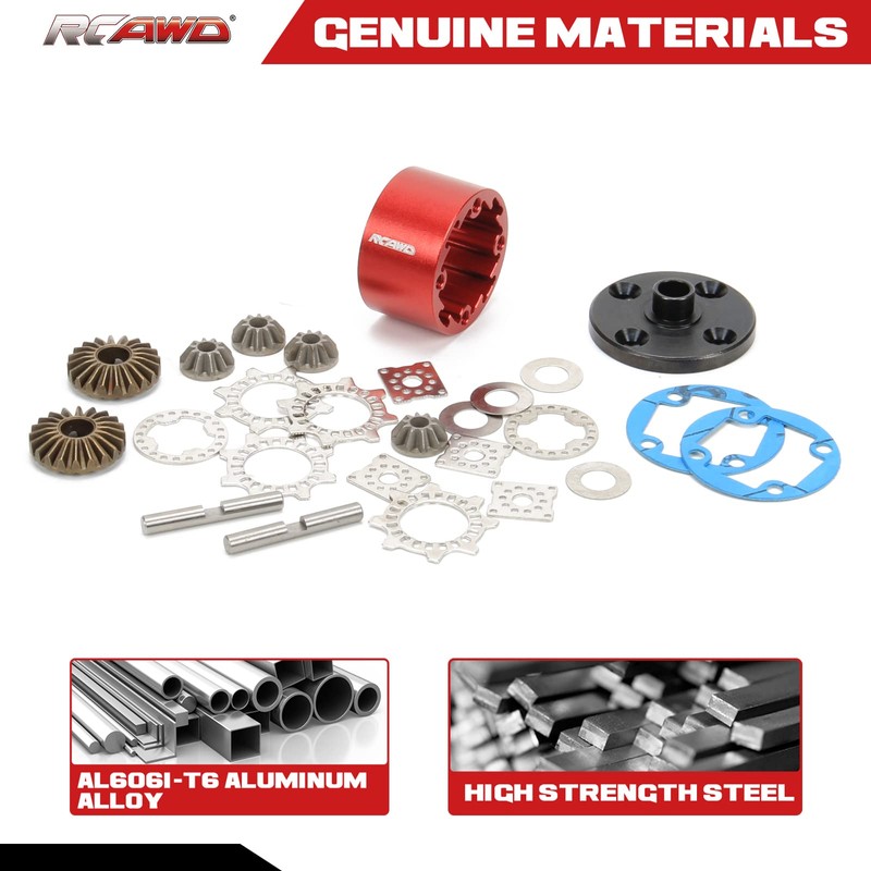 RCAWD Metal Diff Case Gear for Arrma Mojave Kraton Outcast