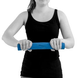 AFH Webshop Rubber Twist Bar, Flexible Exercise Bar, Bending Dumbbell, Torsion Trainer, Strengthening Hand, Wrist, Forearm and Shoulder (XX Light Grey)