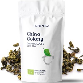 Oolong Tea Organic Tie Guan Yin 100g (50 Cups) | China Oolong Tea Loose Leaf Organic | REPLANTEA