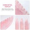 ideayard Gua Sha Jade Comb Natural Scalp Massager Jade Scraping