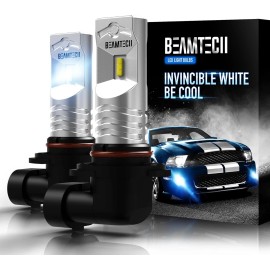 Beamtech H10, 9145, 9140 LED Fog Light Bulbs 30W 800LM 6500K Xenon White (Pair)